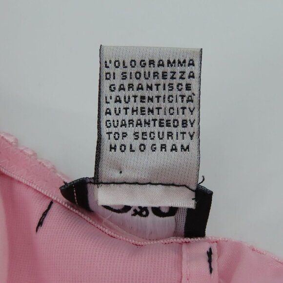 Dolce & Gabbana Womens 34B Solid Pink Satin Bow Coquette Bra Underwire Lined - Picture 14 of 16